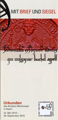 Flyer Klostermuseum Saarn Sonderausstellung